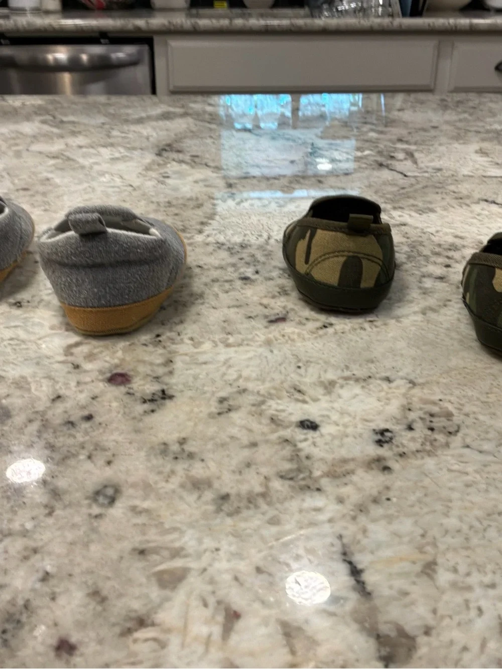 Carter's Gray and Green Camo Baby Slip-On Shoes